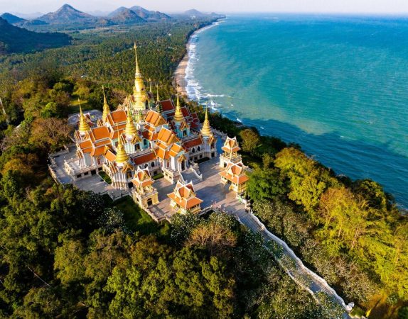 A126 Excursions to inspiring sites [ Phra mahathat chedi phakdee prakat temple in prachuap khiri khan Thailand]